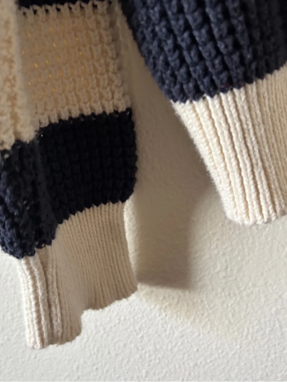 Emerson Fry Daily Sweater Navy French Stripe Organic Cotton Size Small - Picture 2 of 11